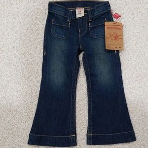 New little girls true religion size 3 jeans